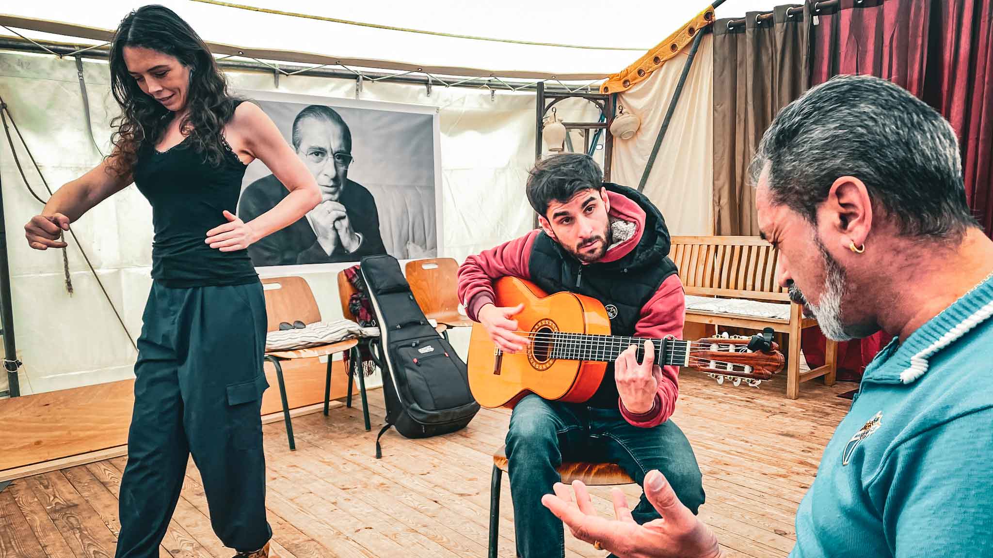 Répétition à la S.A.F.O. avec Pascual Ruiz, Assuntina Gessa, Csaba Ökrös