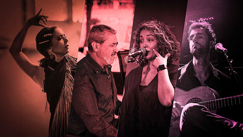 Herencia réunit quatre artistes pour un spectacle intimiste à la façon des tablaos flamenco andalous